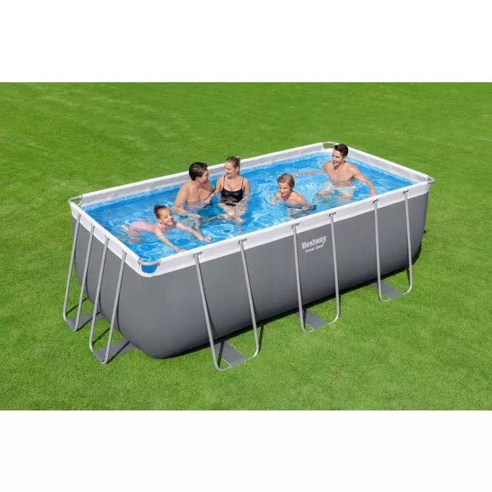 Каркасный бассейн Bestway 56456 BW, Power Steel 412х201х122см, 8124л, фильтр-насос, лестница фото 5